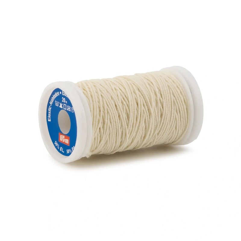 Prym Elastic Sewing Thread, Natural, 22 YD (20 M) - Image 2